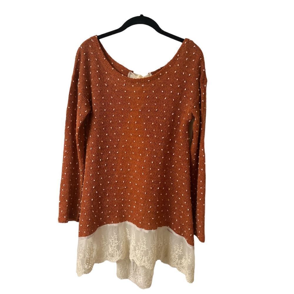 A’reve sweater rust color size small